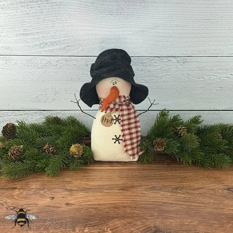Fred the Curly Nose Snowman