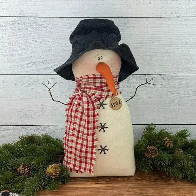 Fritz the Curly Nose Snowman
