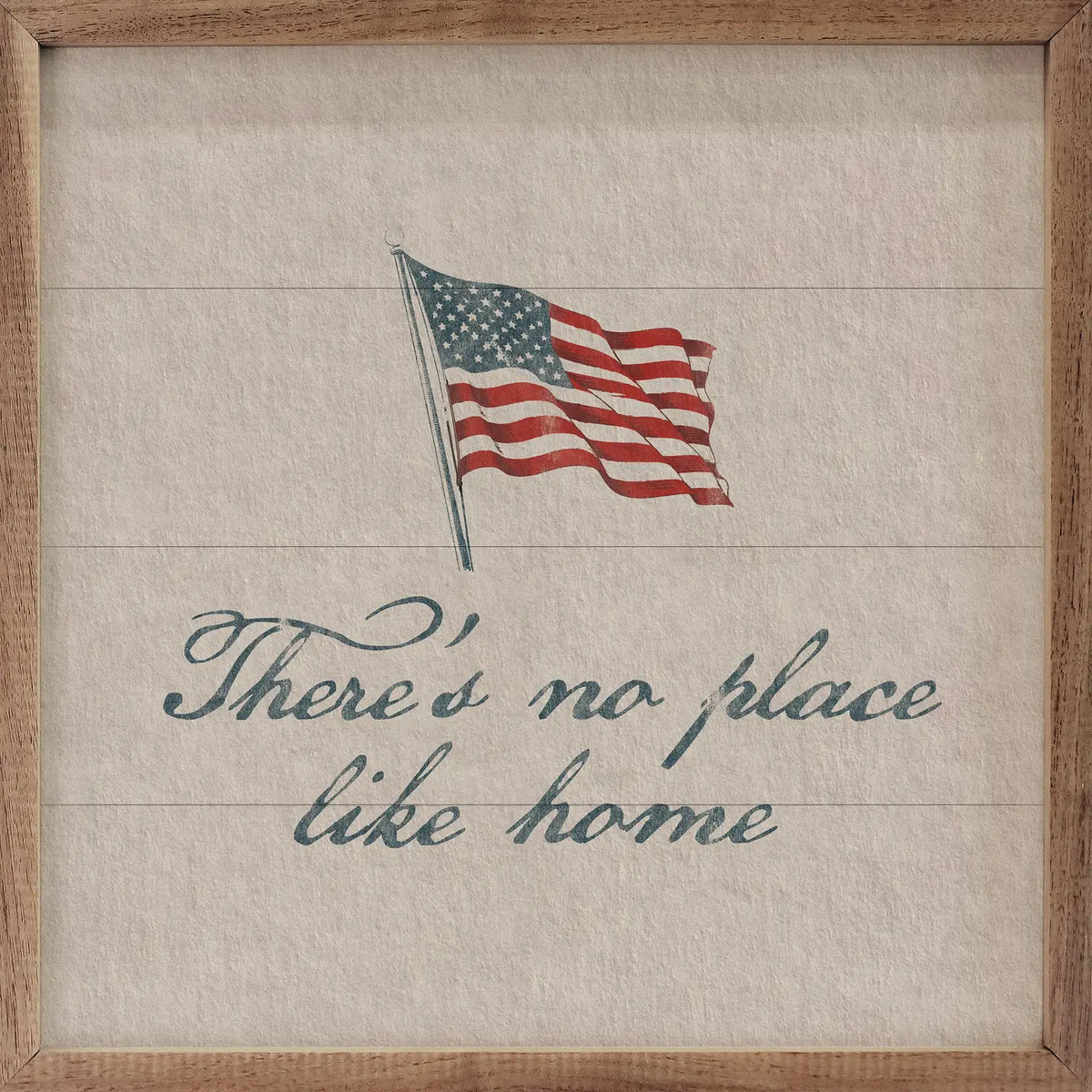 No Place Like Home Americana Framed Sign
