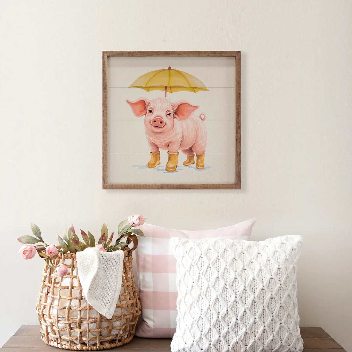 Pig in Boots Framed Art