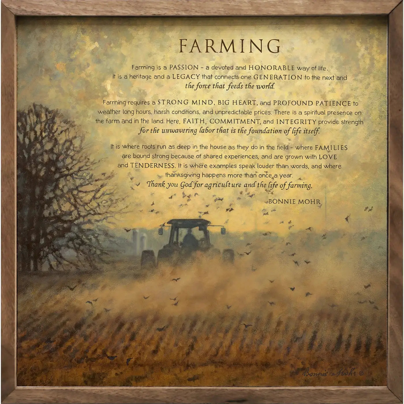 Farming Framed Sign