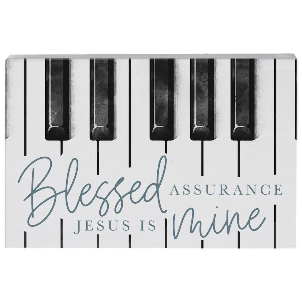 Blessed Mine Piano Wood Block Sign