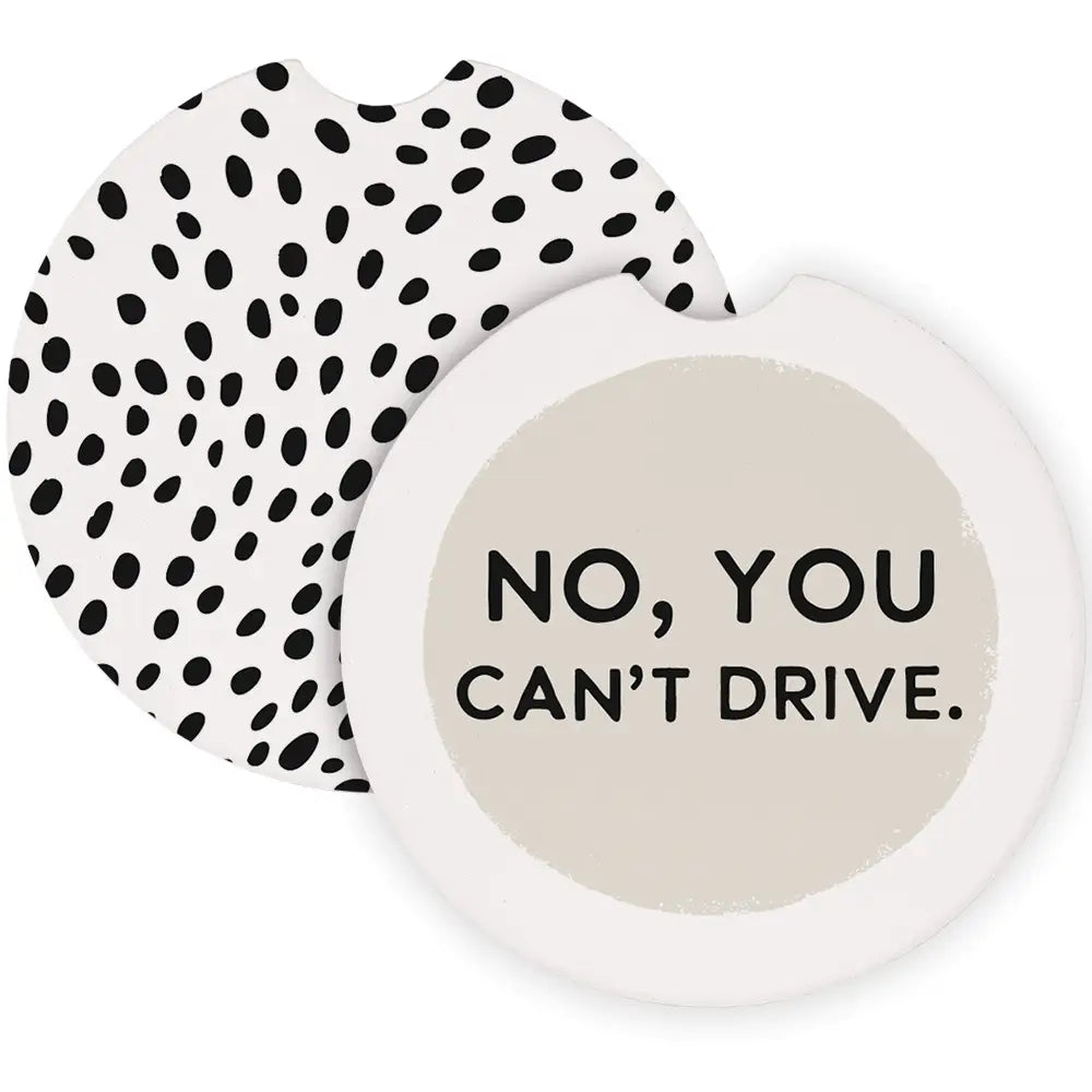 You can’t drive car coaster - set of 2