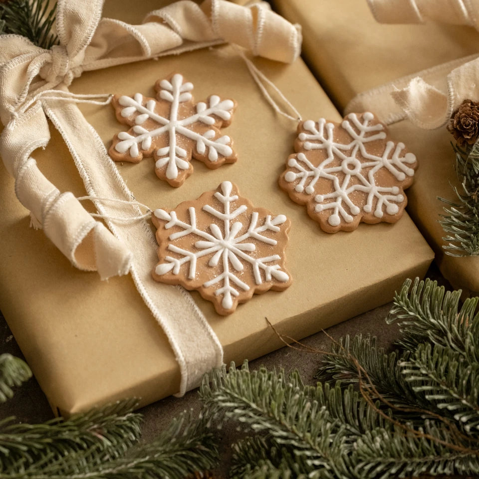Gingerbread Snowflake Ornament - 3 Styles