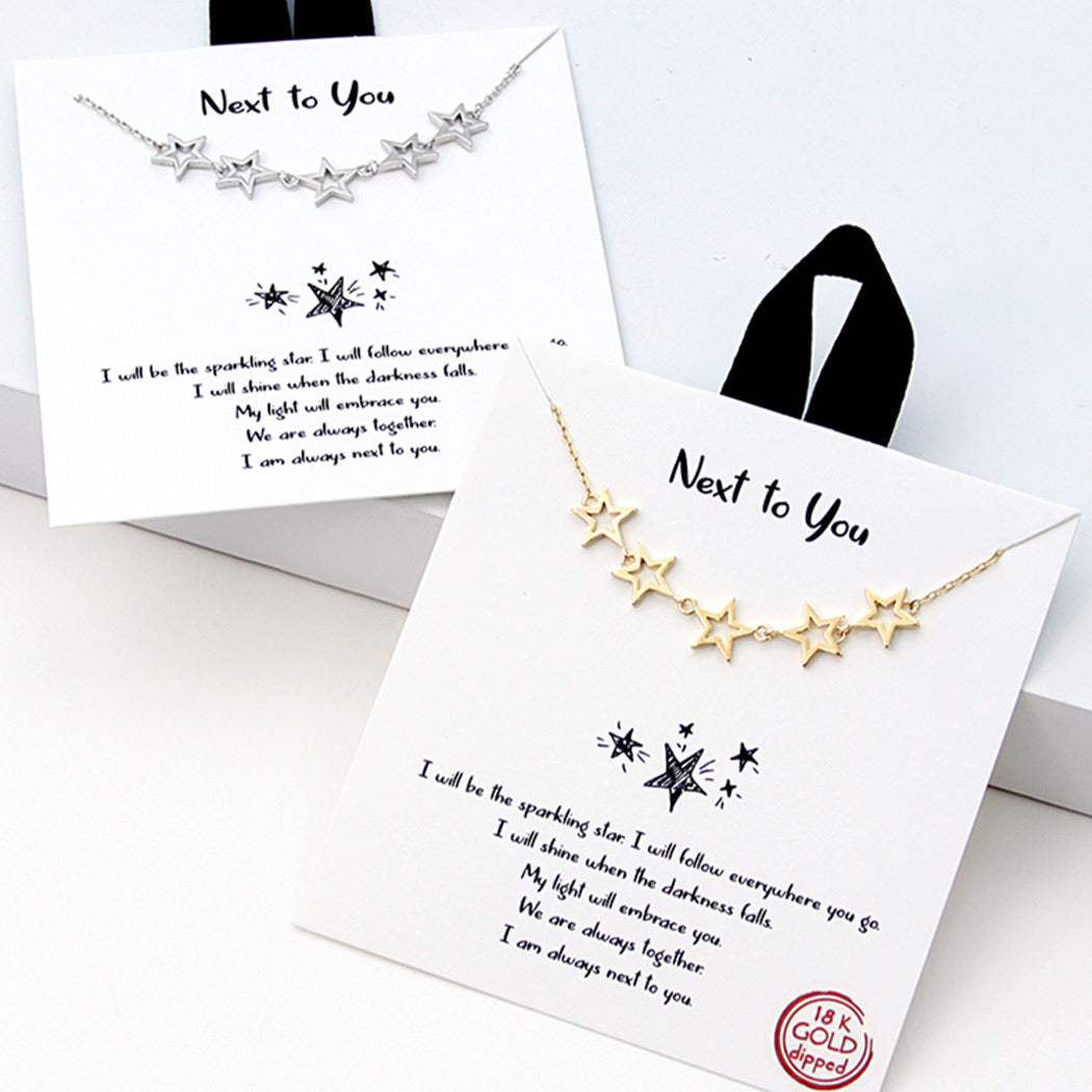 Linked Star Necklace - 2 Styles