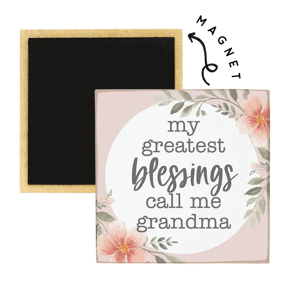 Call Me Grandma Square Magnet