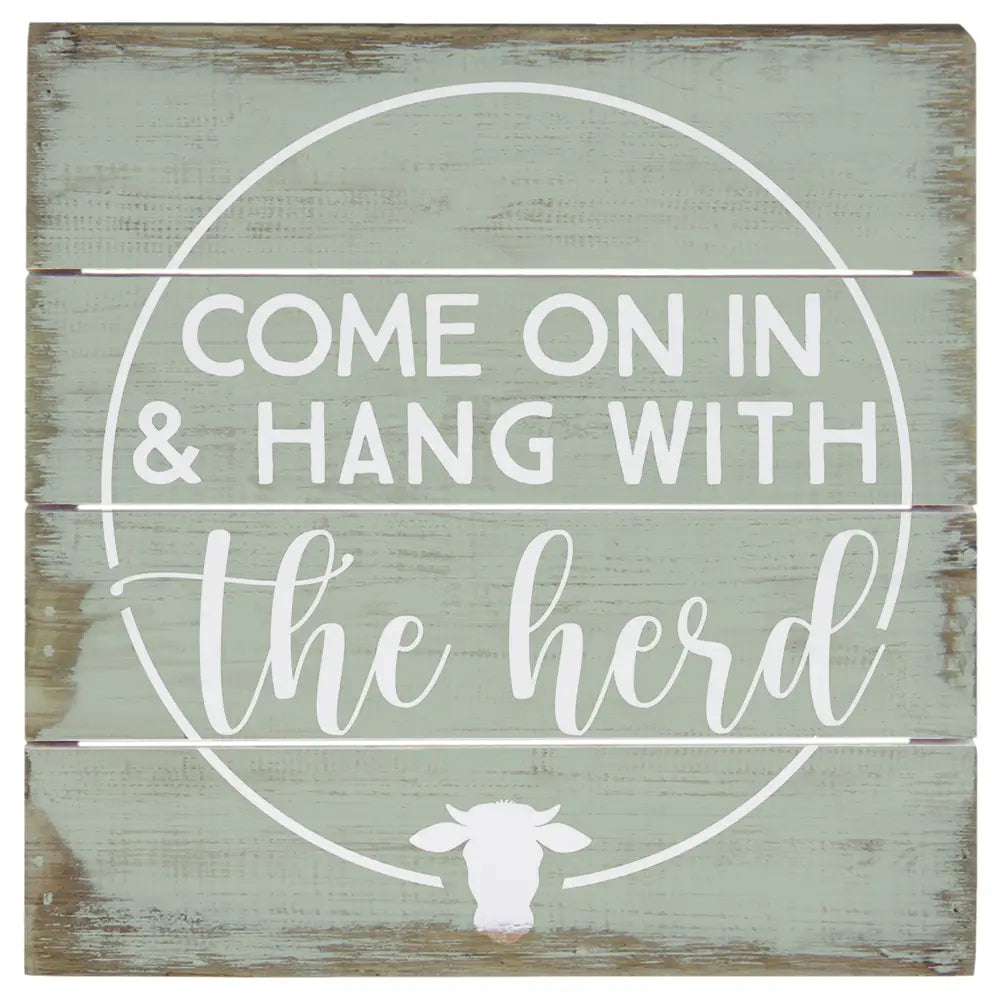 Hang with the Herd Pallet Sign