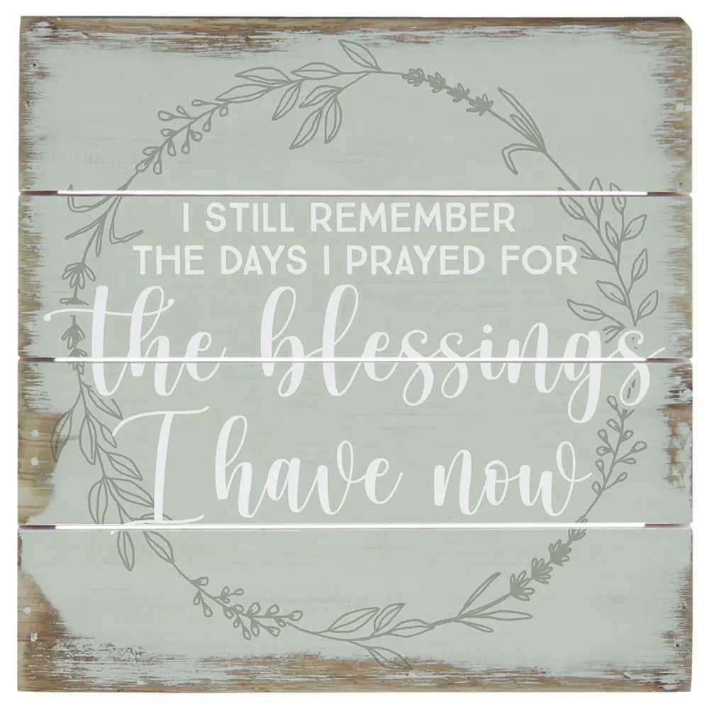 The Blessings Pallet Sign