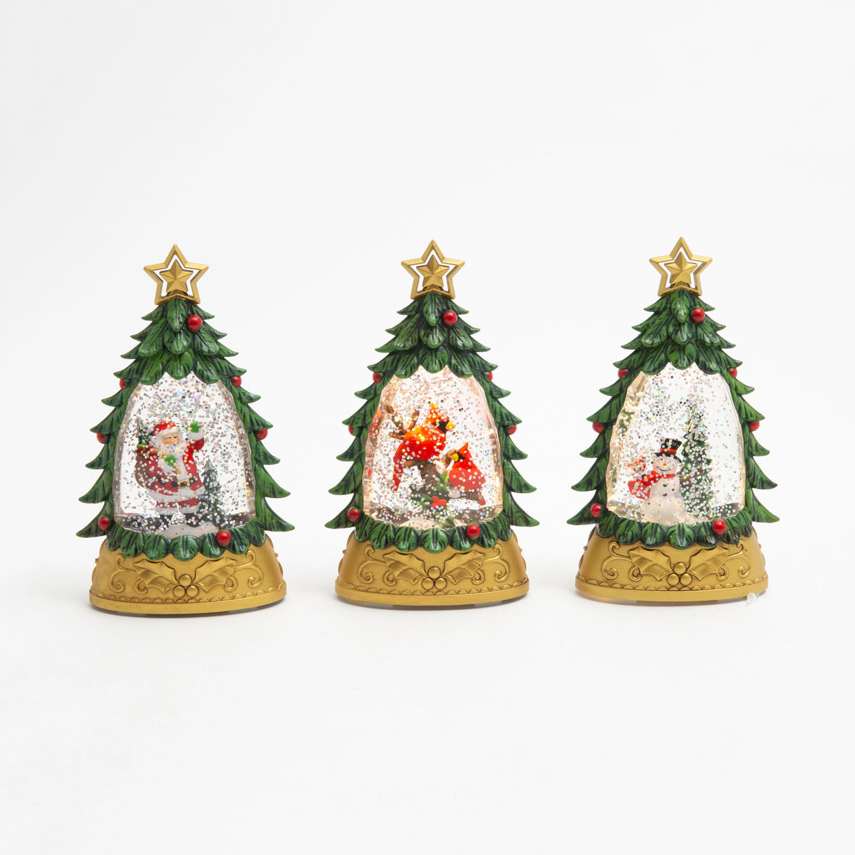 Holiday Water Globe Tree Light - 3 Styles