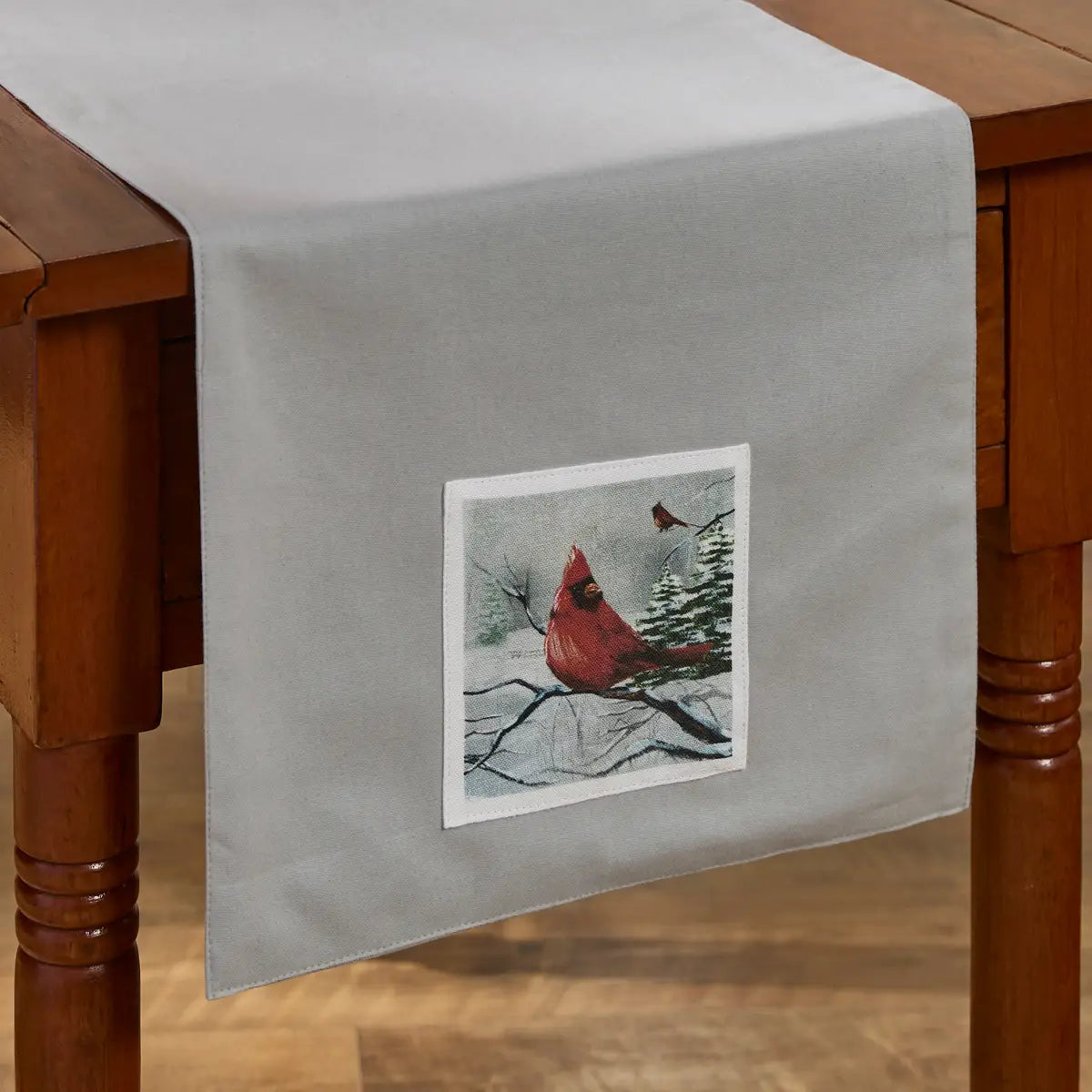 Peaceful Cardinal 36” Table Runner