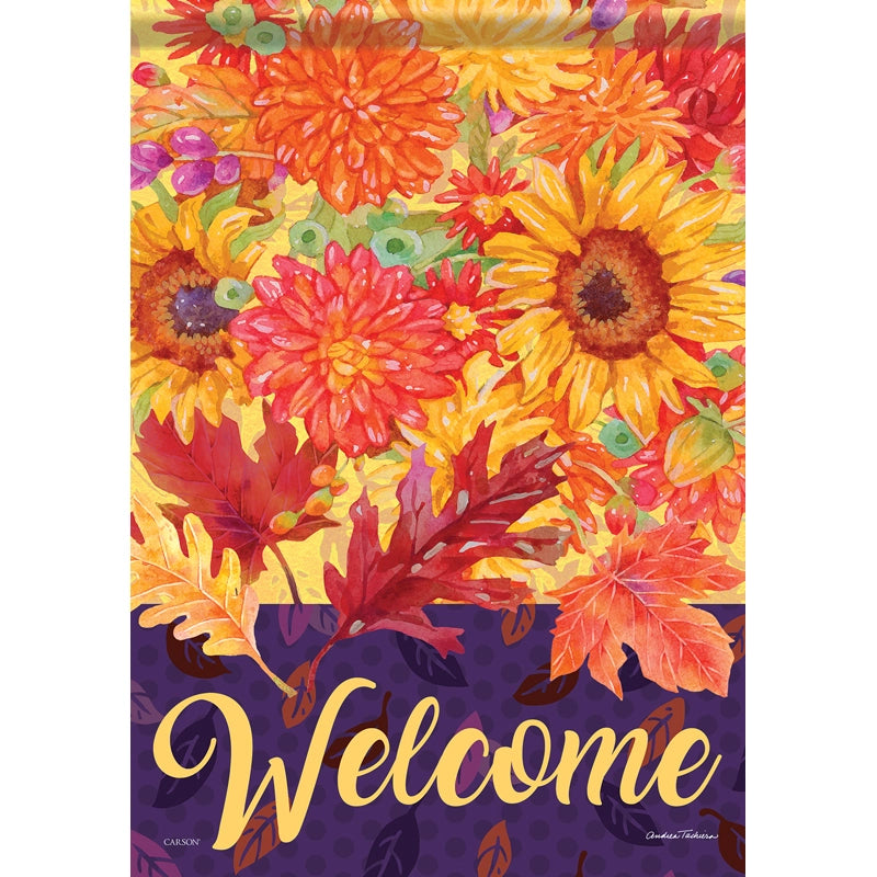Fall Bouquet Welcome Garden Flag