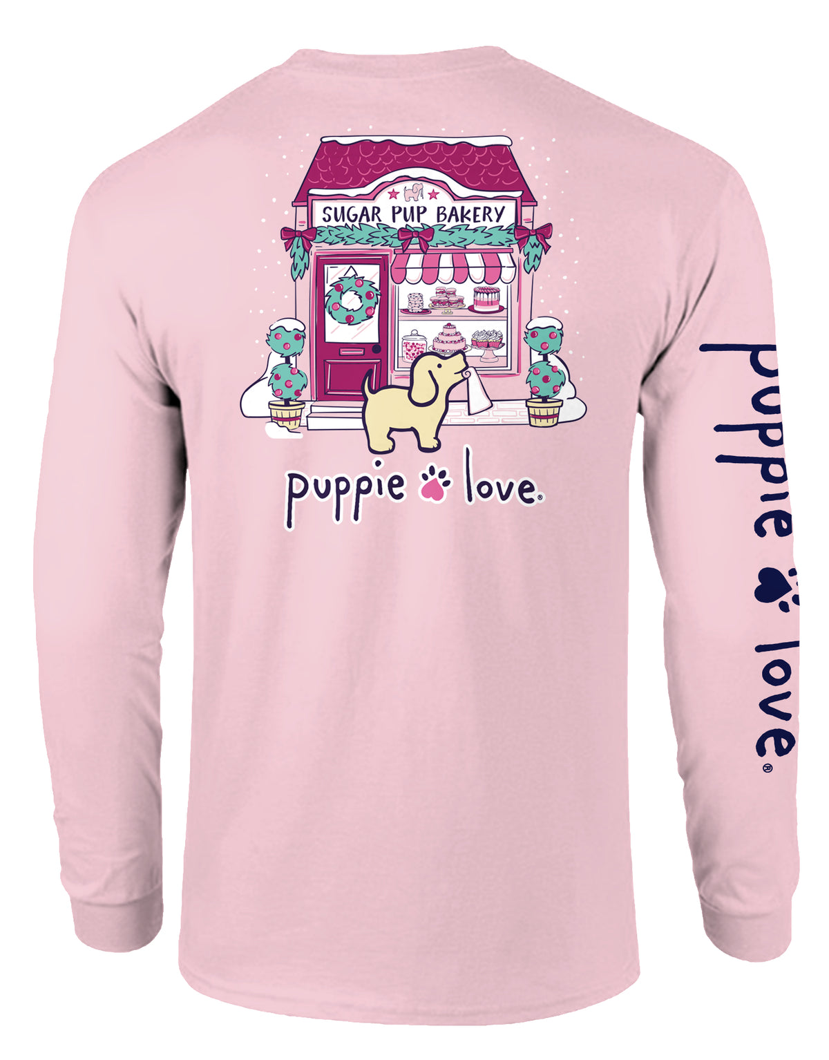 Puppie Love Sugar Pup Bakery Long Sleeve Tee