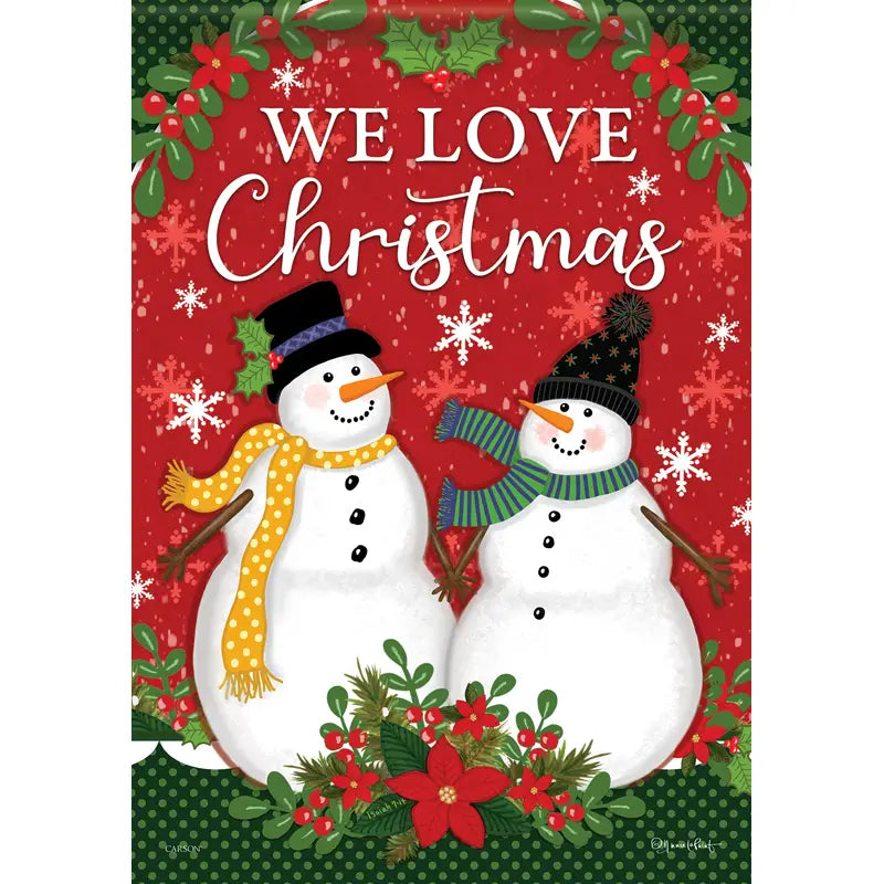We Love Christmas Garden Flag
