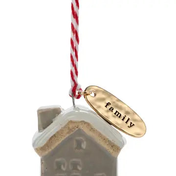 Family House Shaped Ornament