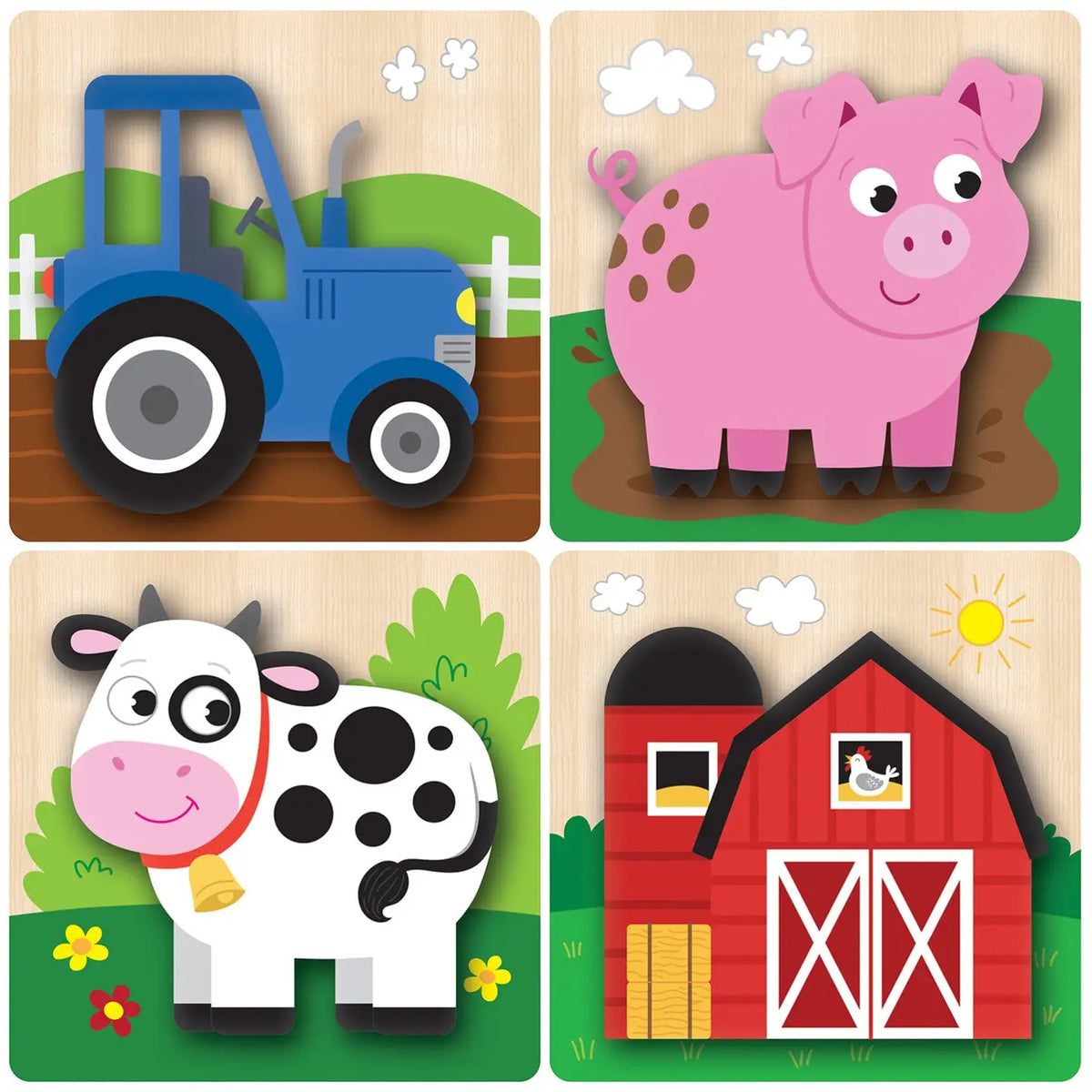 Farm Chunky Wood Puzzles
