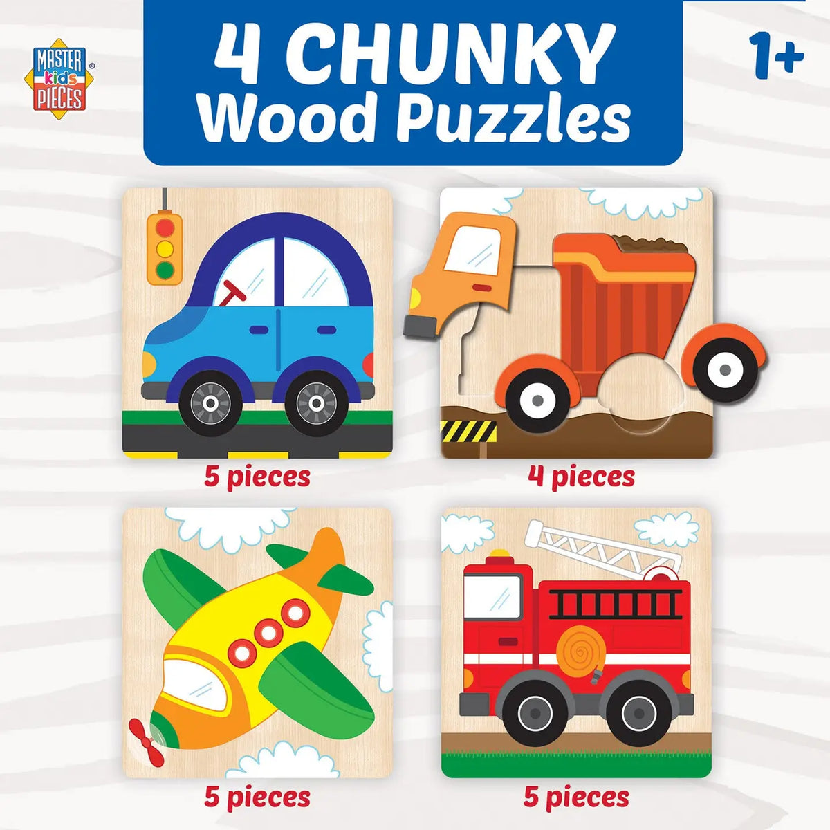 Vehicles Chunky Wood Puzzles