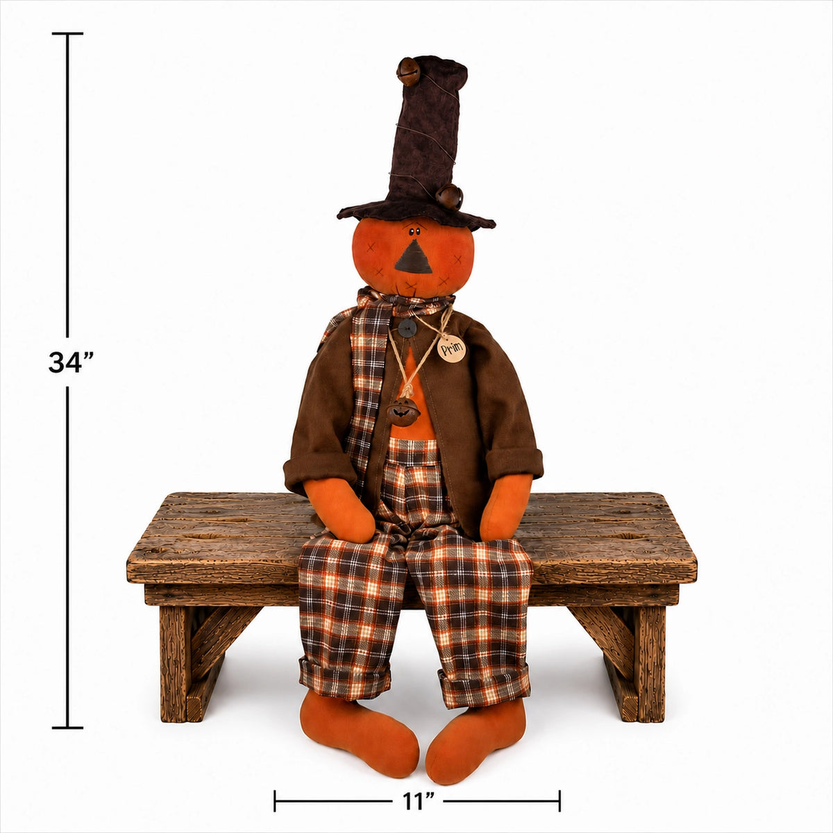 Prim the Jingle Bell Jack-O-Lantern