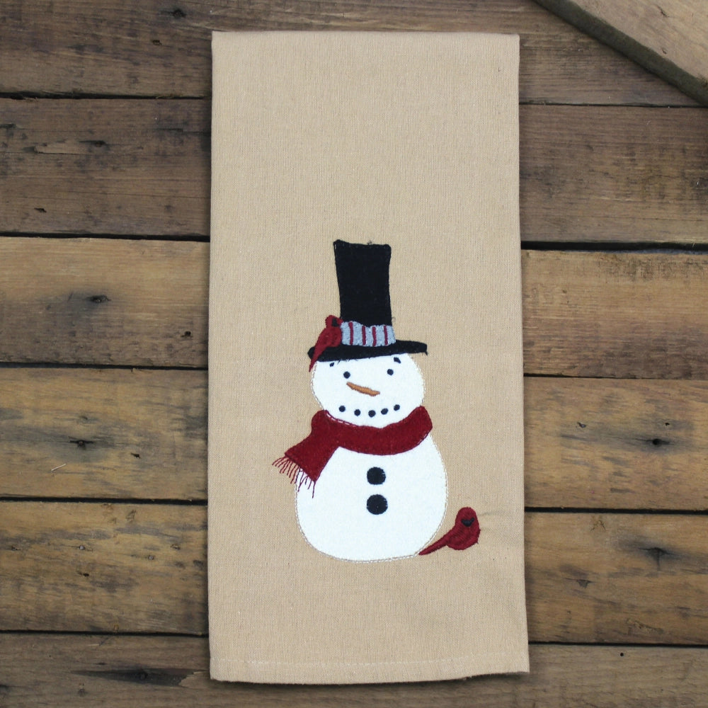 Winter Wishes Snowman Towel