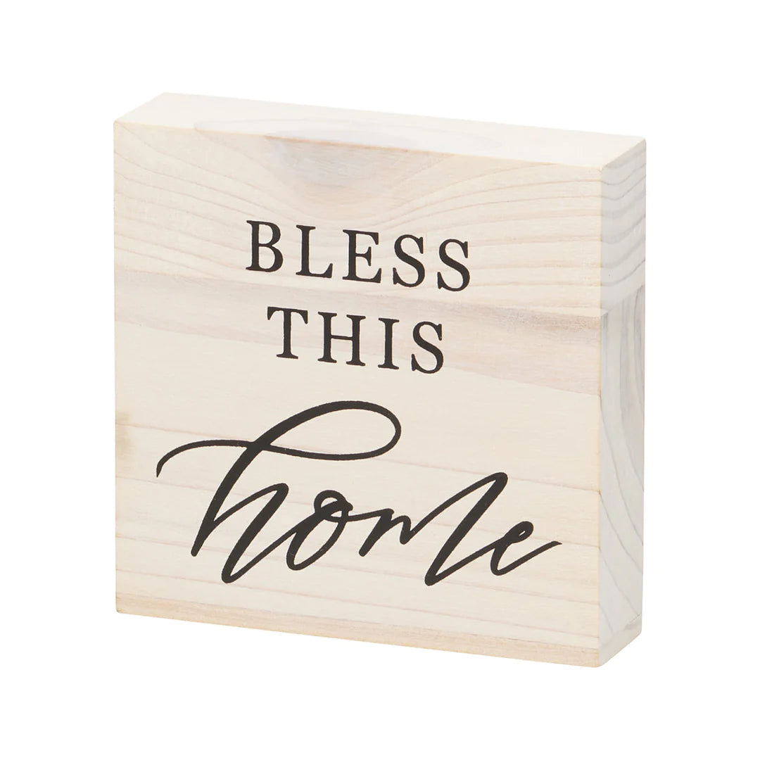 Bless this Home Wood Block