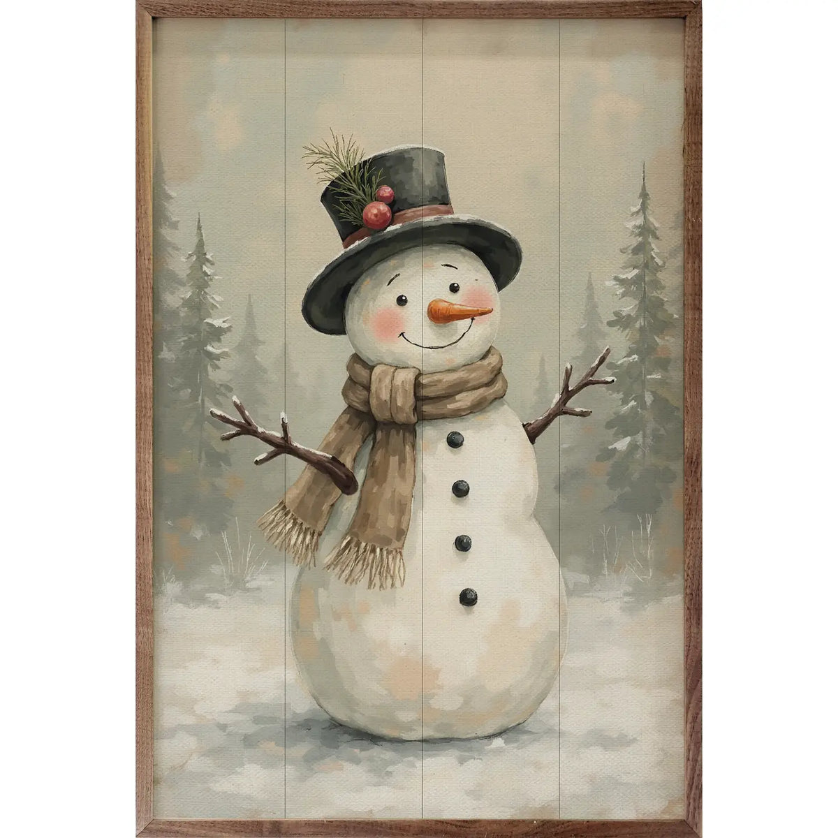Snowman Framed Art - Small