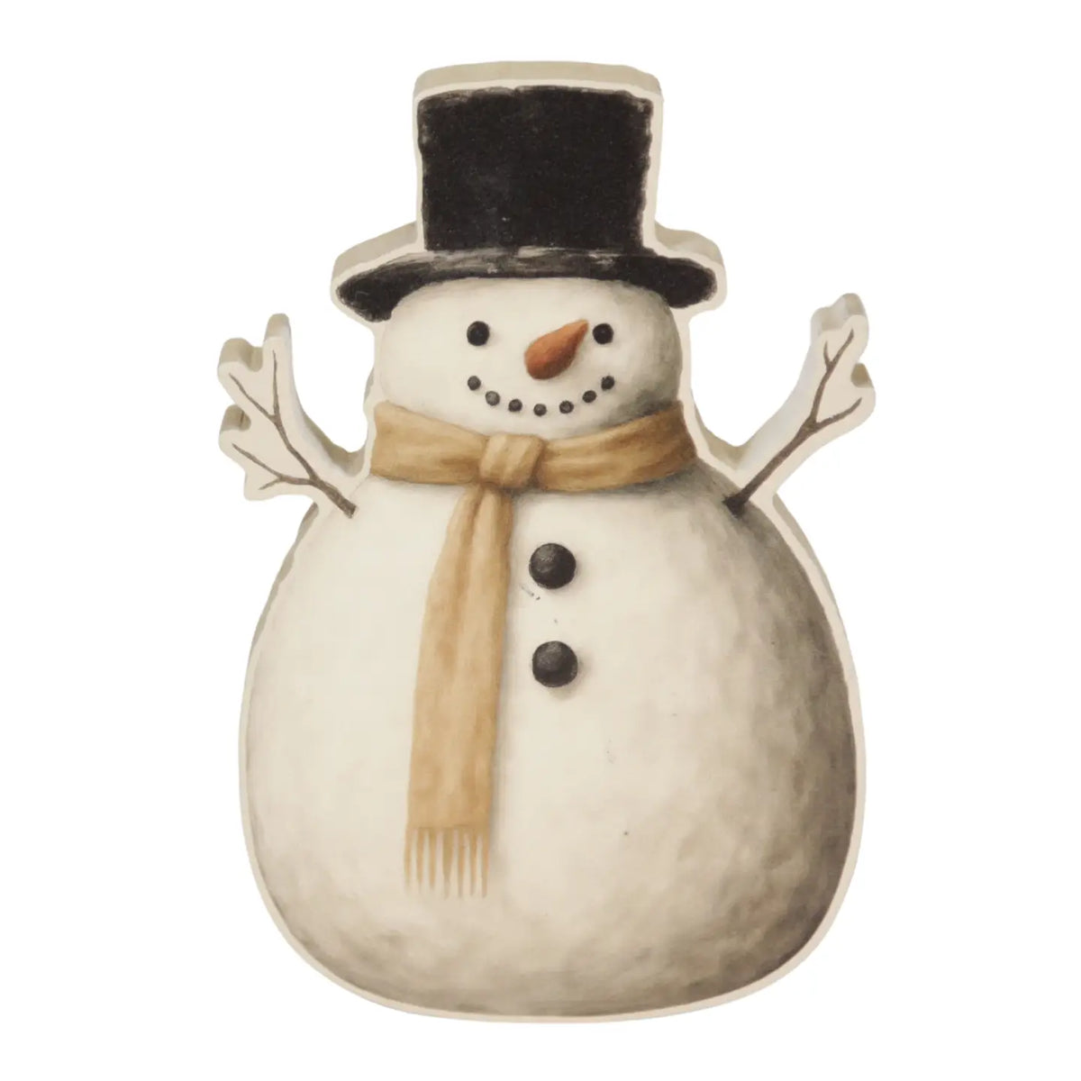 Top Hat Snowman Block