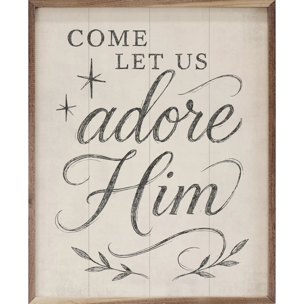 Adore Him Framed Art