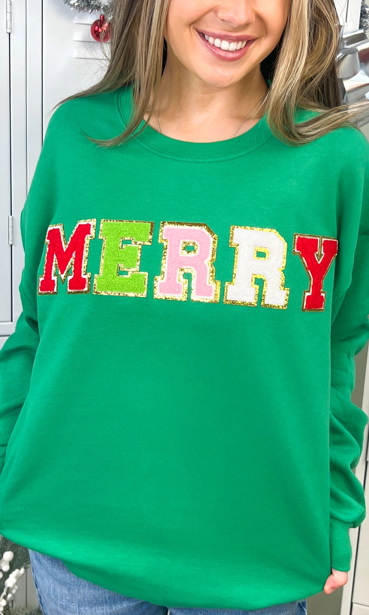 Merry Chenille Graphic Sweatshirt