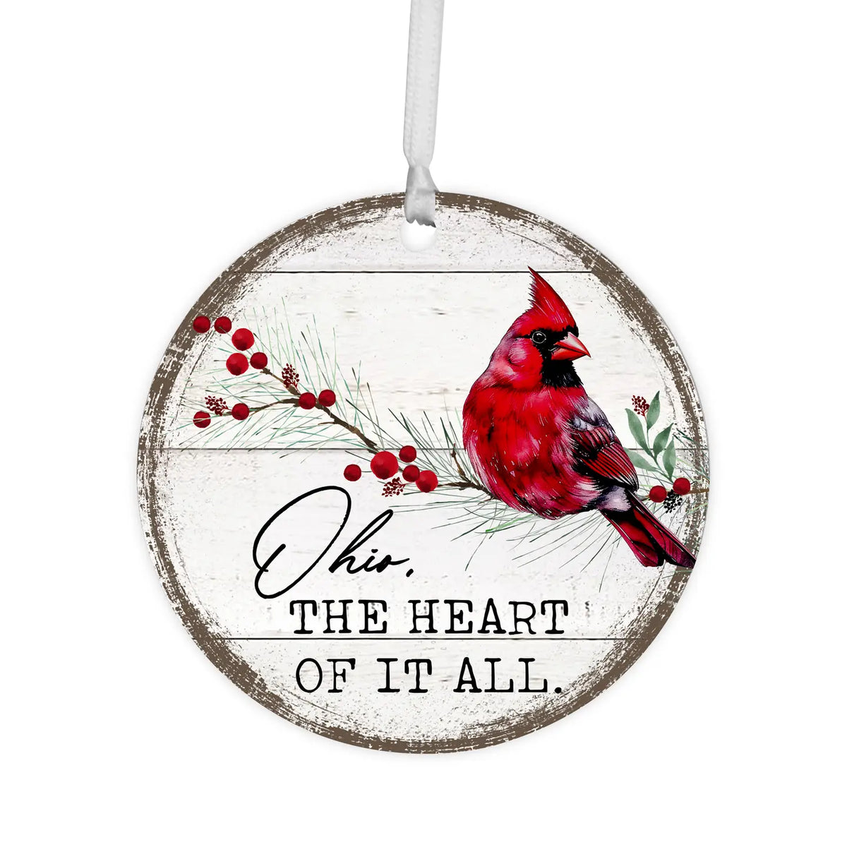 Ohio Heart of it All Ornament
