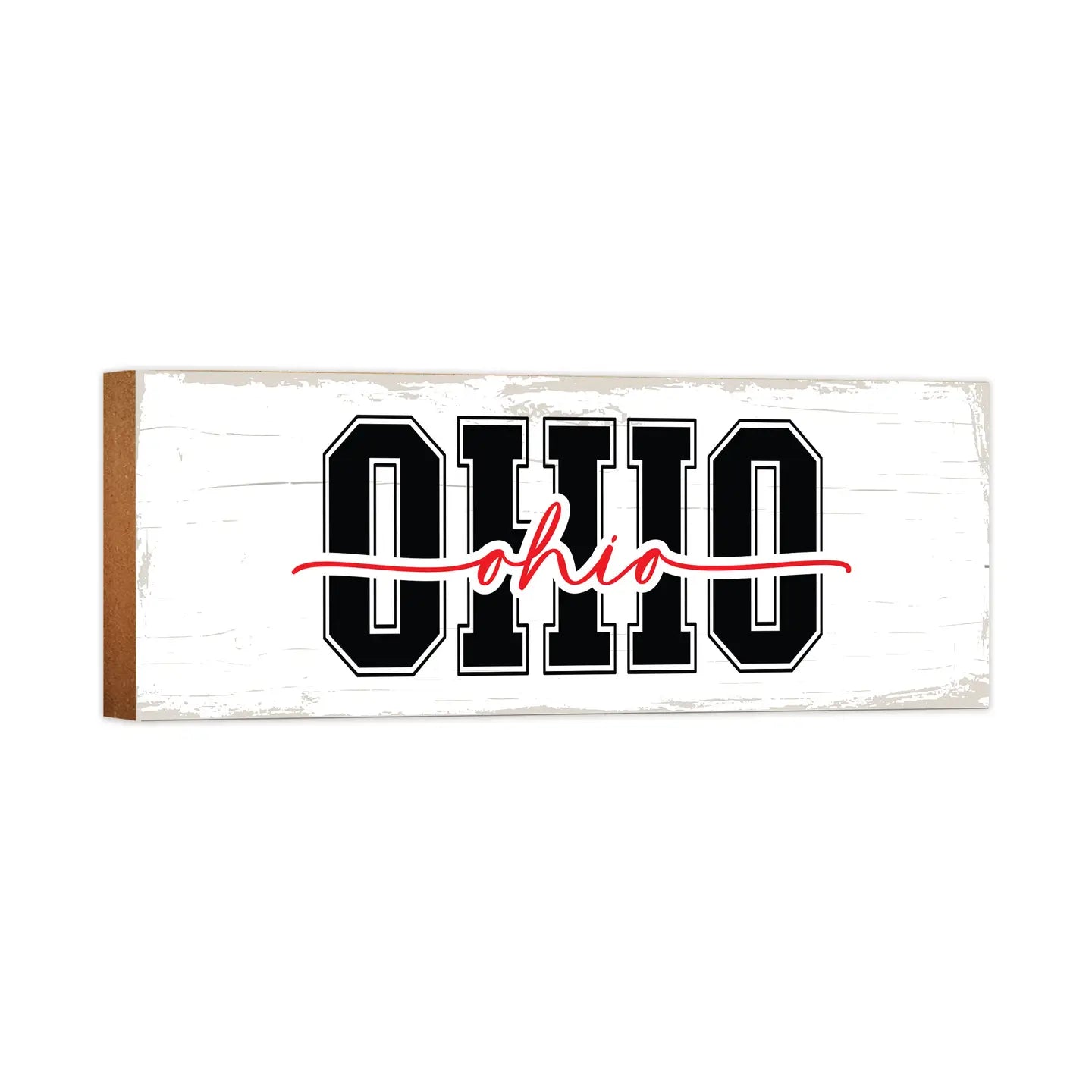 Ohio Wood Block Sign