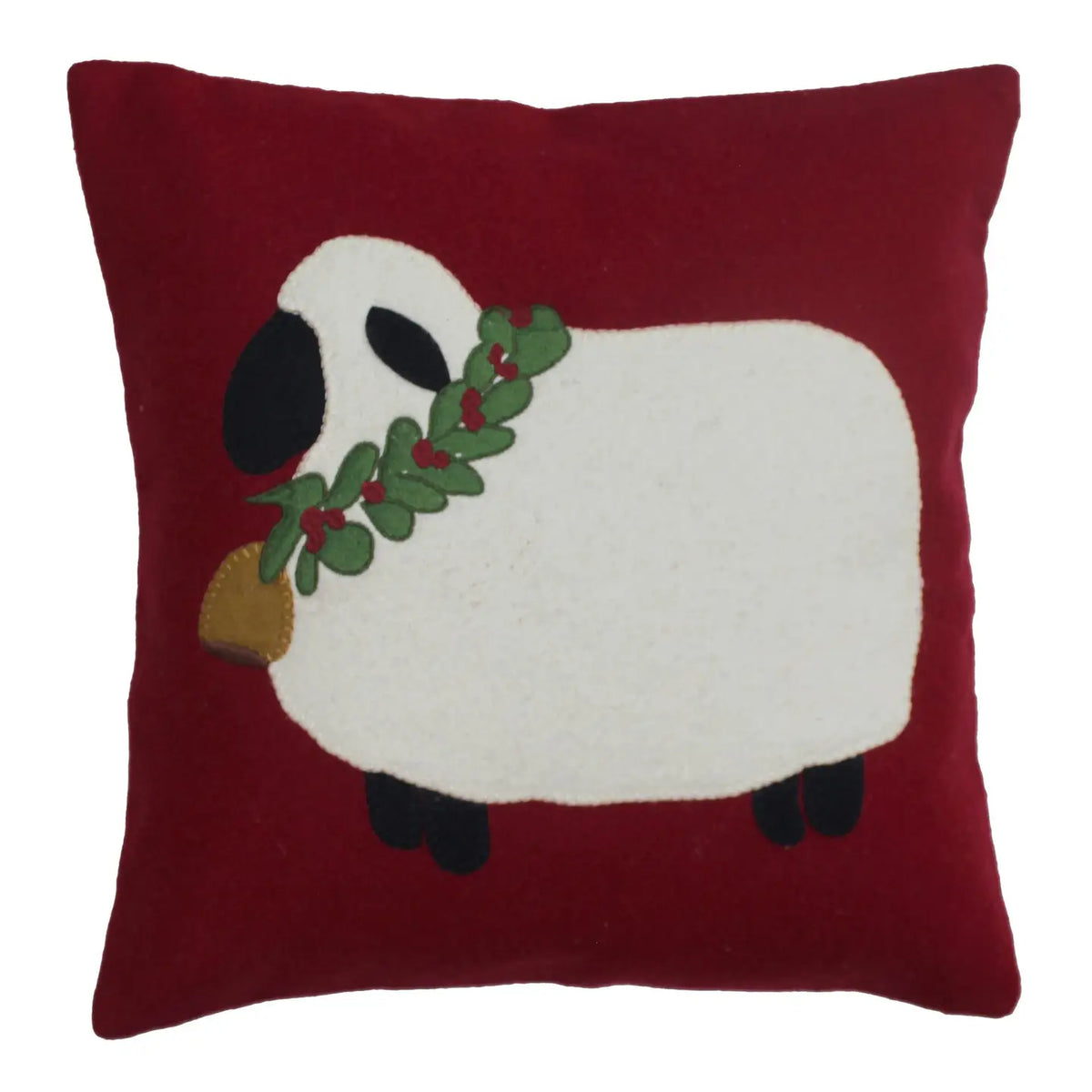 Christmas Sheep Wool Felt Pillow
