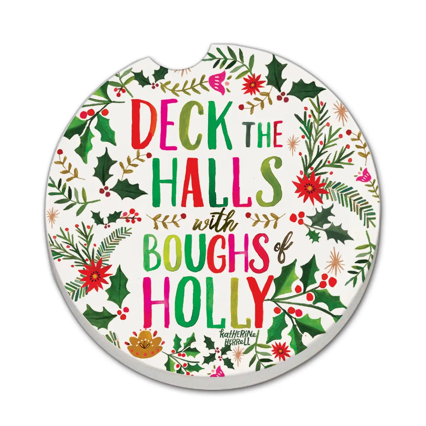 Deck the Halls Car Coaster