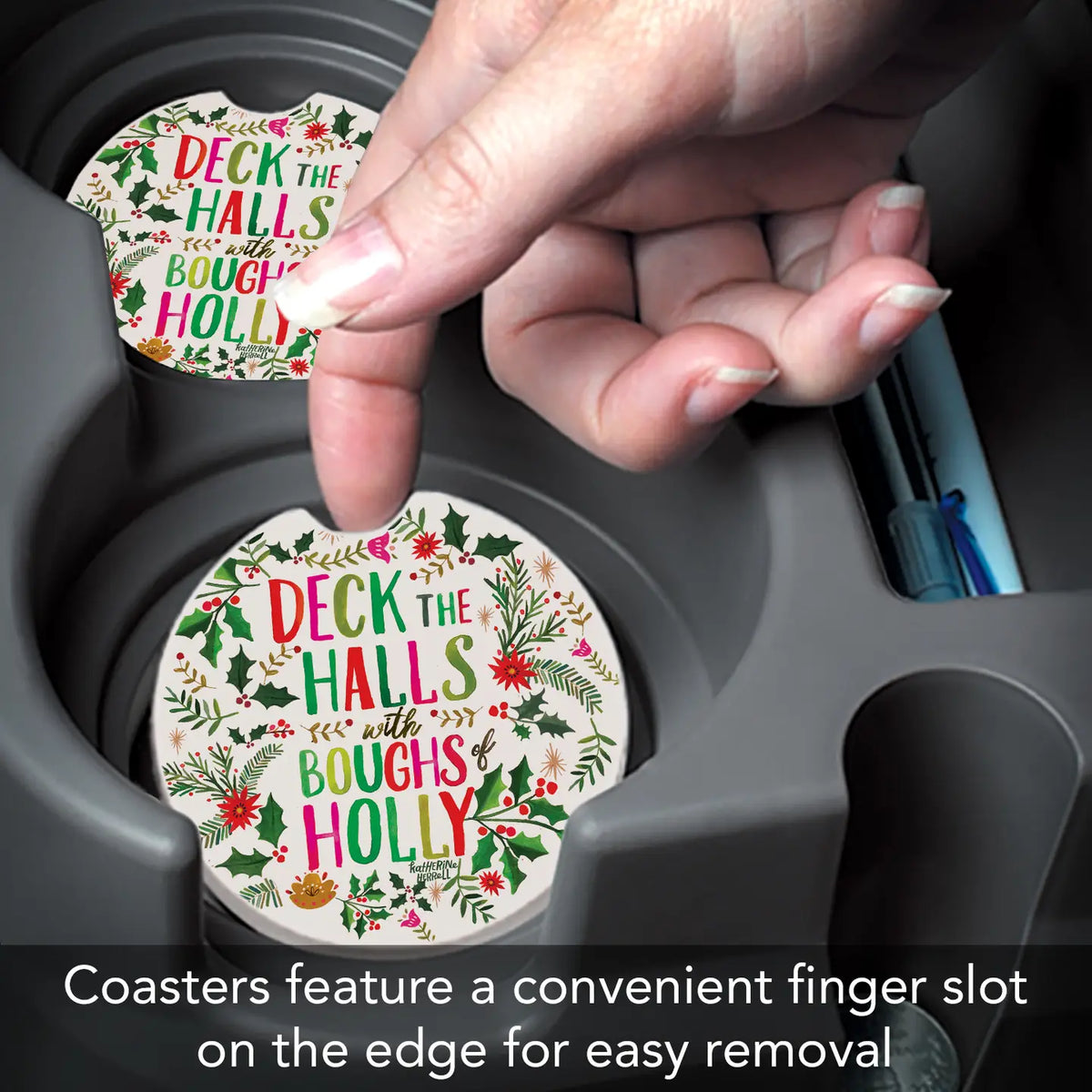 Deck the Halls Car Coaster