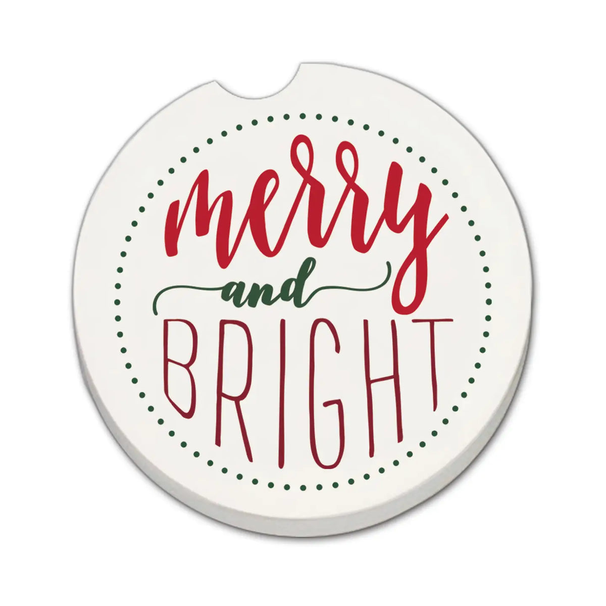 Merry &amp; Bright Car Coaster