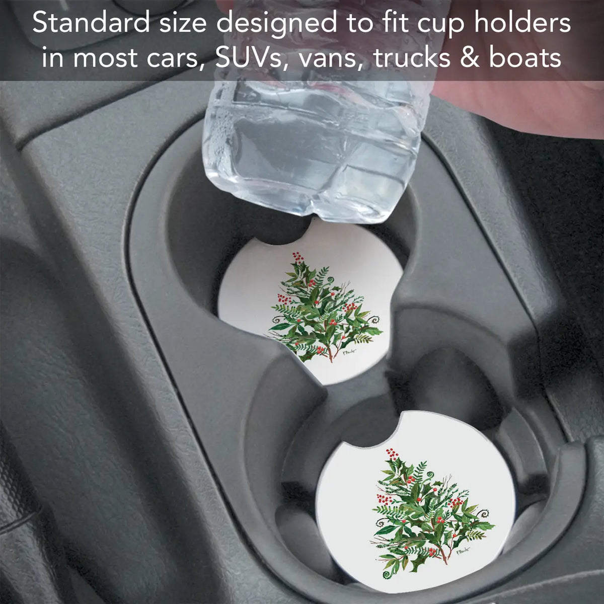 Peppermint Tree Car Coaster