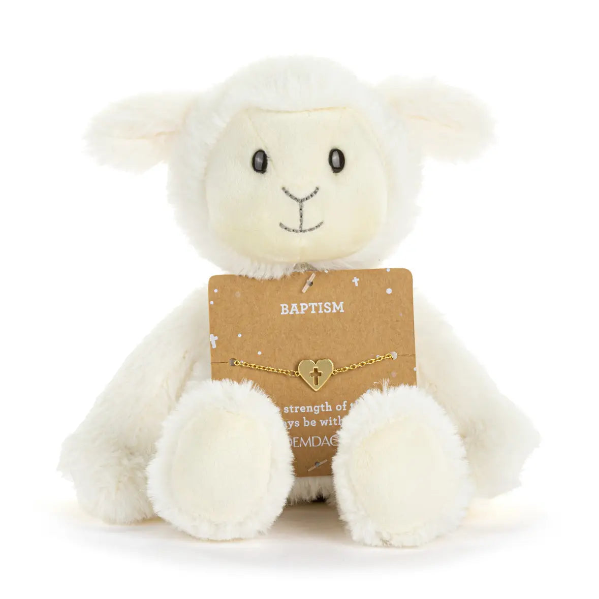 Baptism Lamb + Bracelet Set