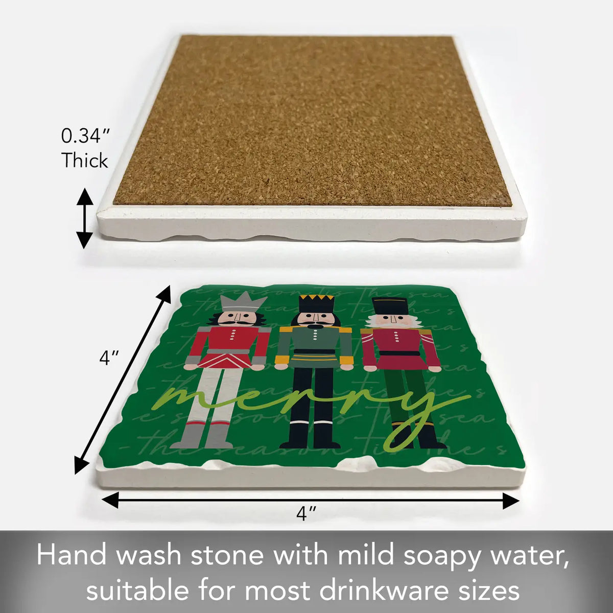 Merry Nutcrackers Coaster