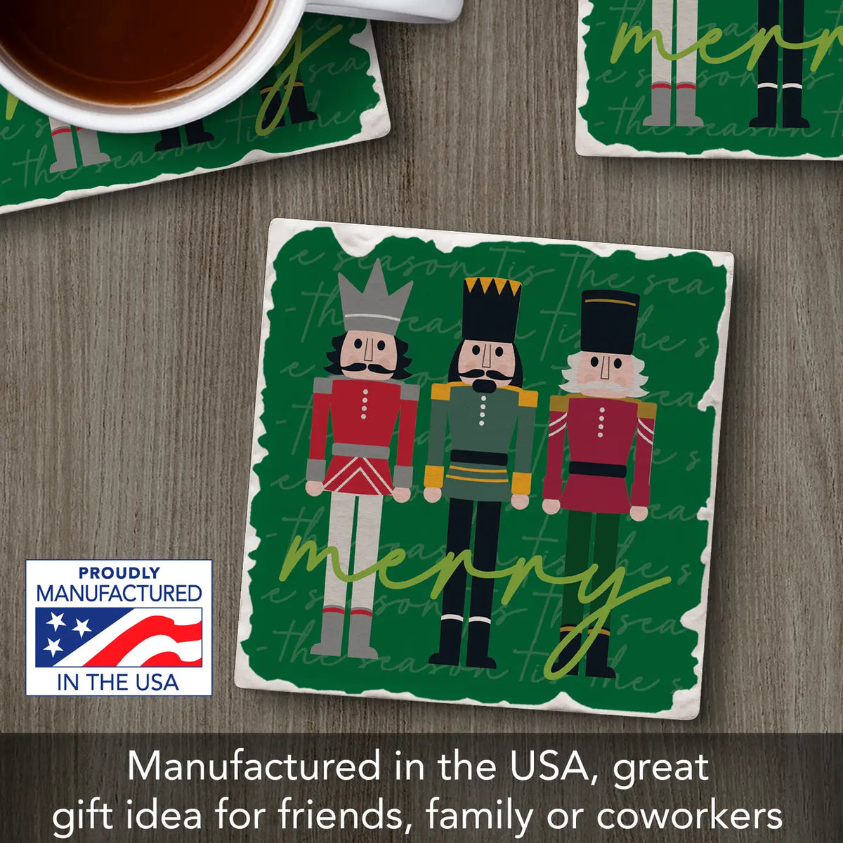 Merry Nutcrackers Coaster
