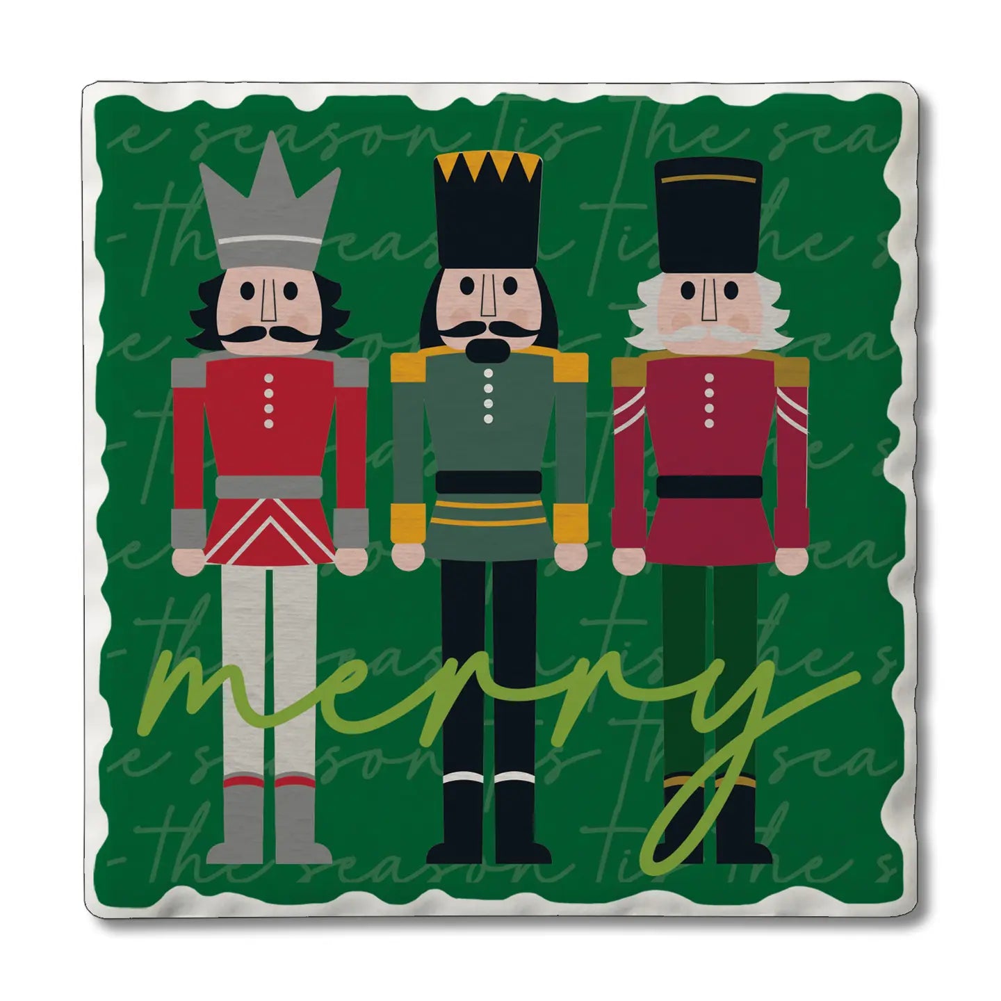 Merry Nutcrackers Coaster