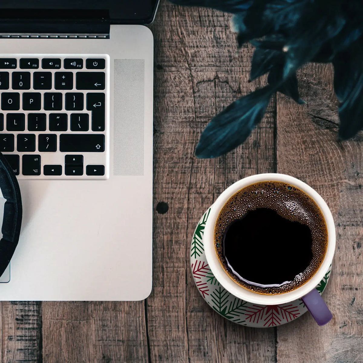 Red &amp; Green Snowflakes Coaster