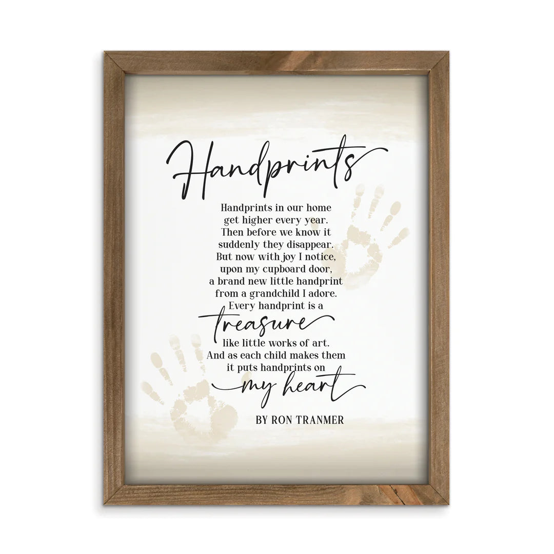 Handprints Framed Print