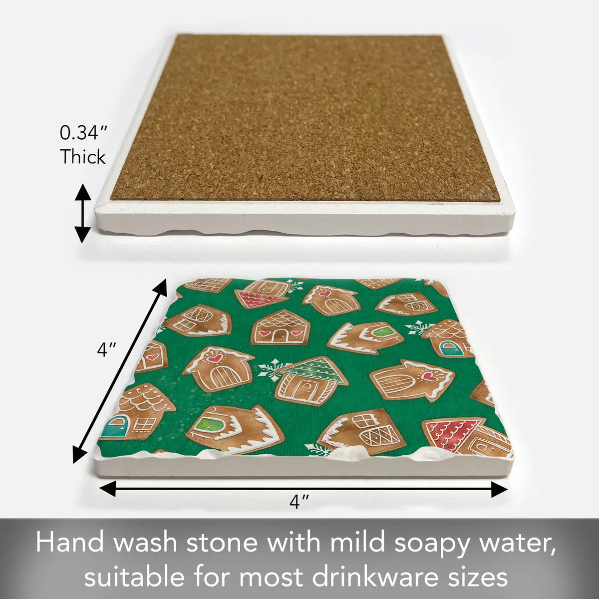 Gingerbread Houses Coaster