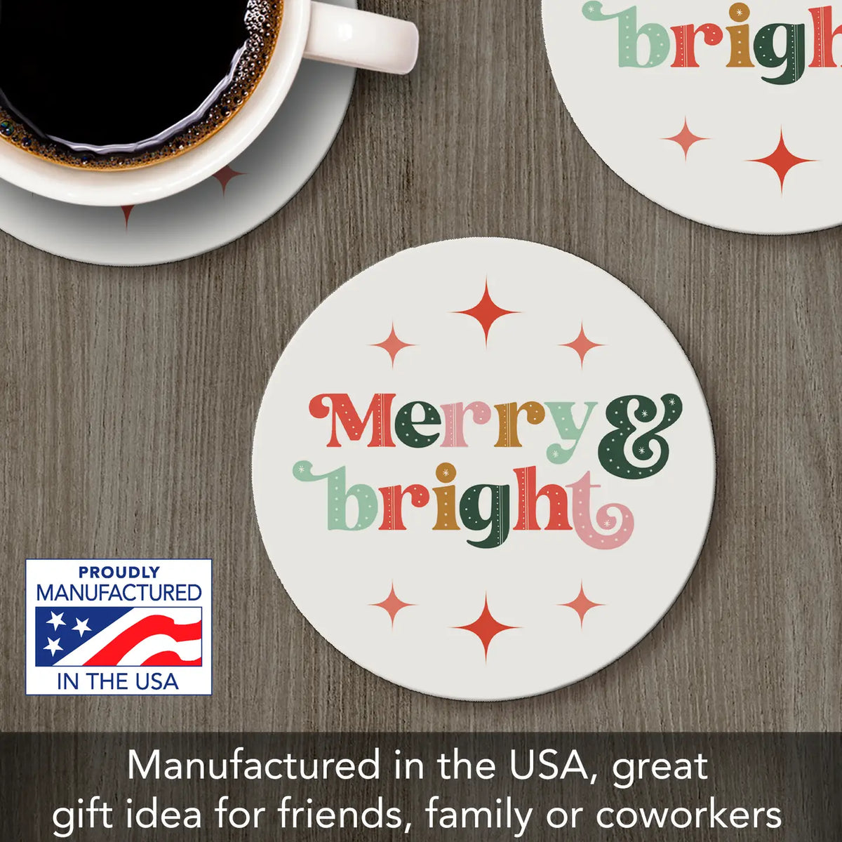 Merry &amp; Bright Coaster