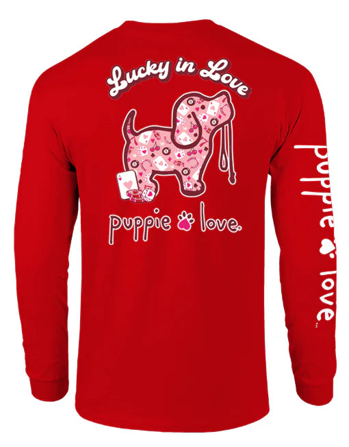 Puppie Love Lucky in Love Long Sleeve Tee