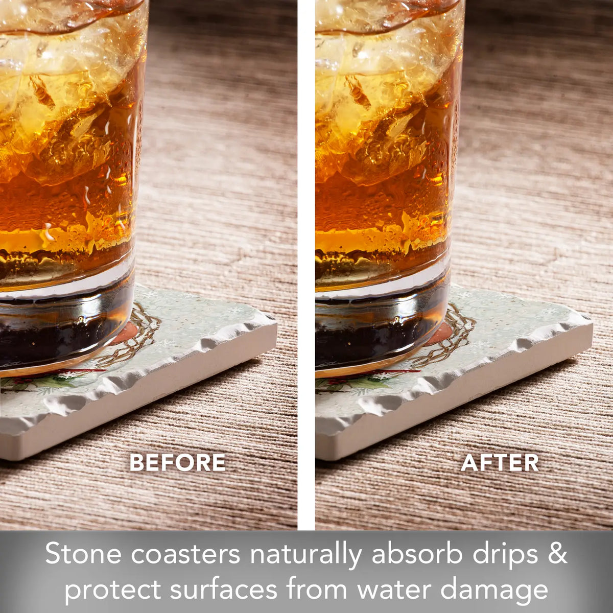 Winter Forest Santa Coaster