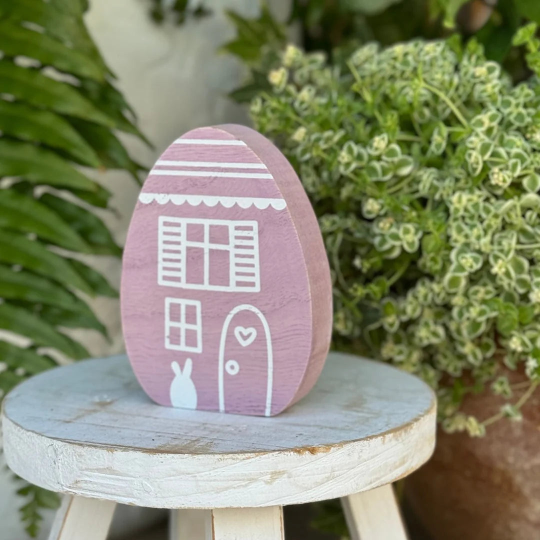 Small purple house egg