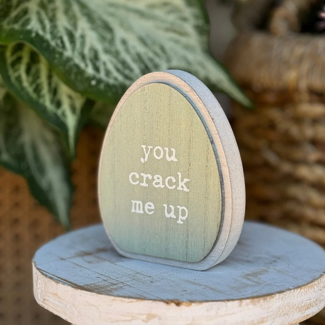 Crack me up Wood Egg