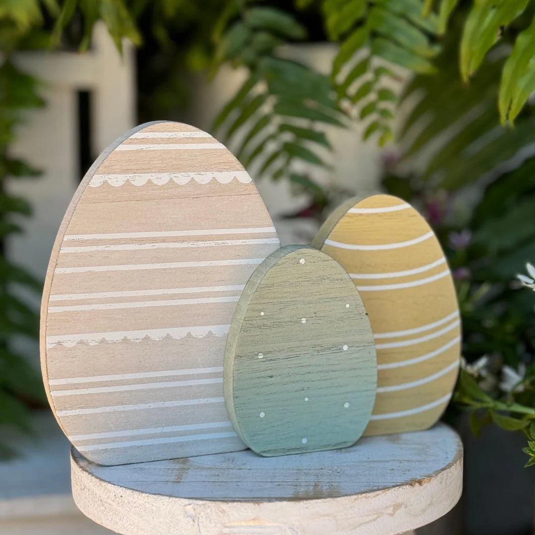 Patterned Egg Trio