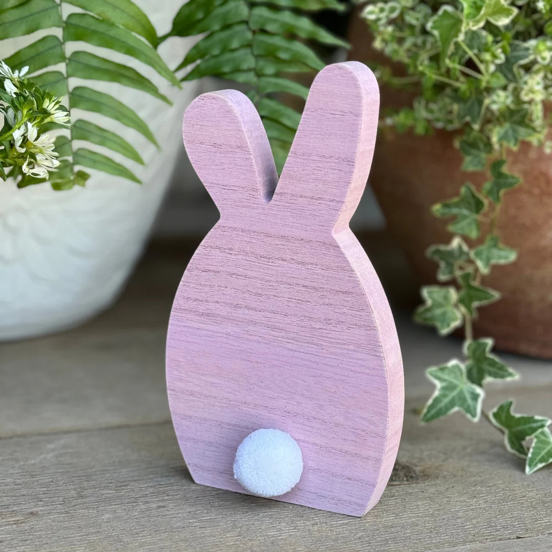 Purple Wash Pom Bunny