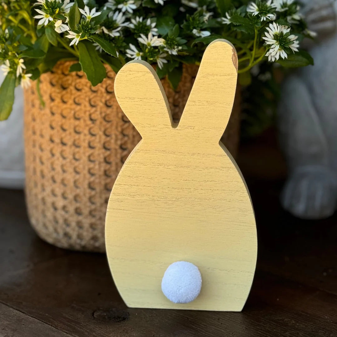 Yellow Wash Pom Bunny