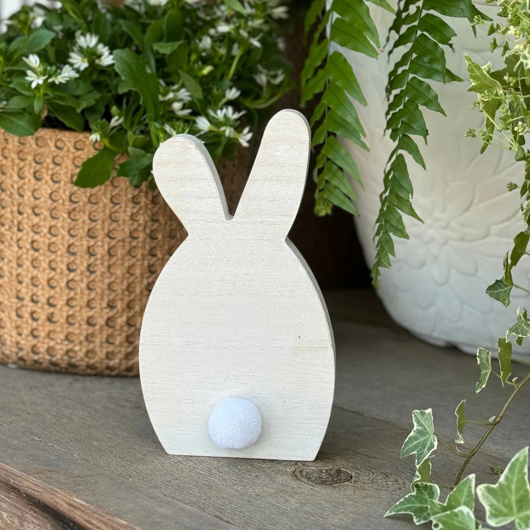 White Wash Pom bunny